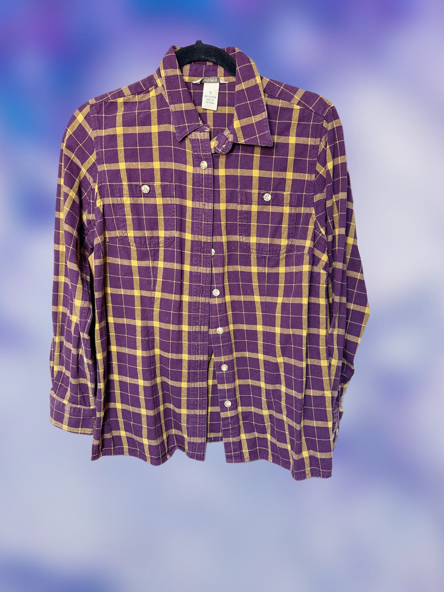 Purple Reign Vikings Flannel