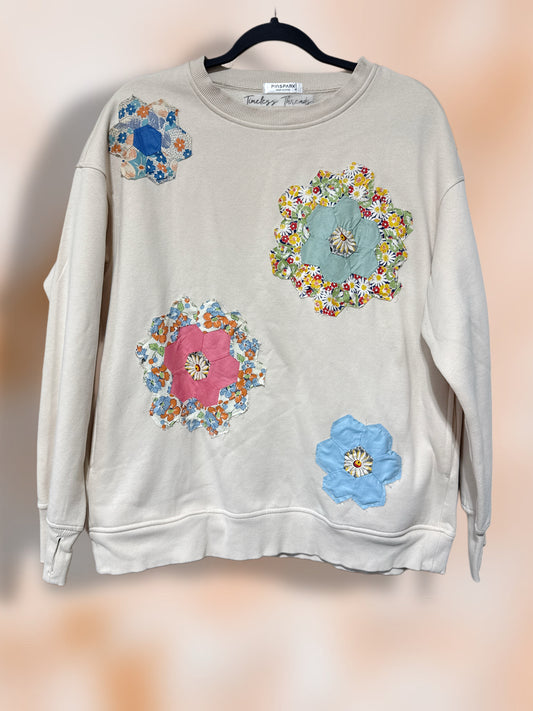Cream Hexy Sweater