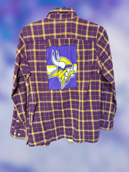 Purple Reign Vikings Flannel