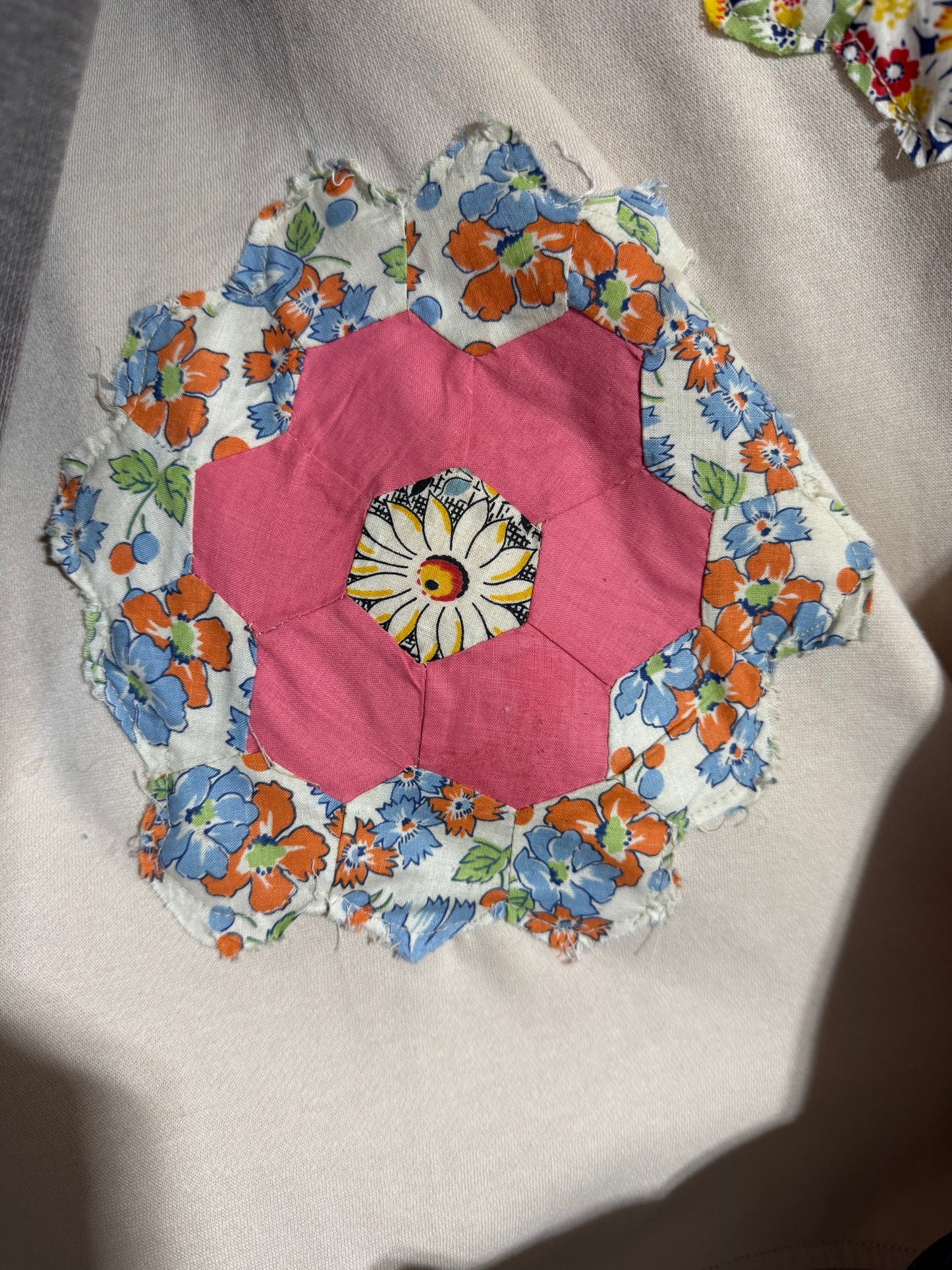 Cream Hexy Sweater